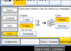 Imagem do ecr&atilde; do painel de opera&ccedil;&atilde;o