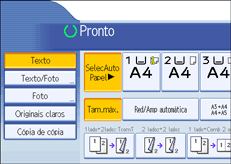Imagem do ecr&atilde; do painel de opera&ccedil;&atilde;o
