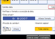 Imagem do ecr&atilde; do painel de opera&ccedil;&atilde;o