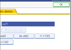 Ilustra&ccedil;&atilde;o do ecr&atilde; do painel de opera&ccedil;&atilde;o