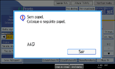 Ilustra&ccedil;&atilde;o do ecr&atilde; do painel de opera&ccedil;&atilde;o