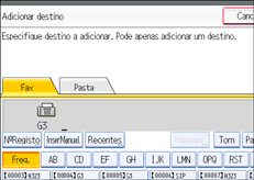 Ilustra&ccedil;&atilde;o do ecr&atilde; do painel de opera&ccedil;&atilde;o