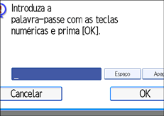 Ilustra&ccedil;&atilde;o do ecr&atilde; do painel de opera&ccedil;&atilde;o