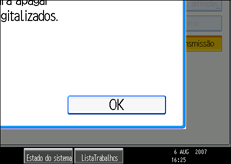 Ilustra&ccedil;&atilde;o do ecr&atilde; do painel de opera&ccedil;&atilde;o