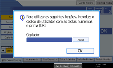 Imagem do ecr&atilde; do painel de opera&ccedil;&atilde;o