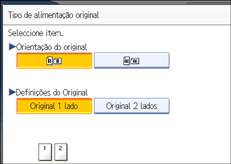 Ilustra&ccedil;&atilde;o do ecr&atilde; do painel de opera&ccedil;&atilde;o
