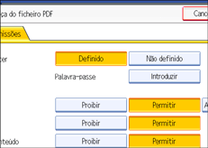 Ilustra&ccedil;&atilde;o do ecr&atilde; do painel de opera&ccedil;&atilde;o