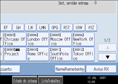 Ilustra&ccedil;&atilde;o do ecr&atilde; do painel de opera&ccedil;&atilde;o