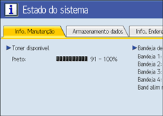 Imagem do ecr&atilde; do painel de opera&ccedil;&atilde;o.
