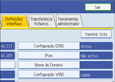 Ilustra&ccedil;&atilde;o do ecr&atilde; do painel de opera&ccedil;&atilde;o