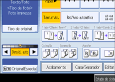 Ilustra&ccedil;&atilde;o do ecr&atilde; do painel de opera&ccedil;&atilde;o