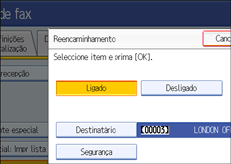 Ilustra&ccedil;&atilde;o do ecr&atilde; do painel de opera&ccedil;&atilde;o