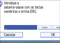 Ilustra&ccedil;&atilde;o do ecr&atilde; do painel de opera&ccedil;&atilde;o