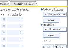 Ilustra&ccedil;&atilde;o do ecr&atilde; do painel de opera&ccedil;&atilde;o