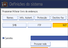 Ilustra&ccedil;&atilde;o do ecr&atilde; do painel de opera&ccedil;&atilde;o