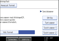 Bild av användarpanelen