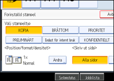 Bild av användarpanelen