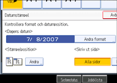Bild av användarpanelen