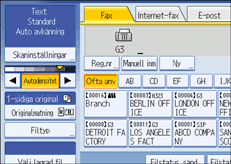 Bild på användarpanelen
