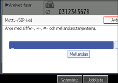 Bild på användarpanelen