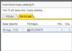Bild på användarpanelen