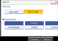 Bild på användarpanelen