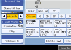 Bild på användarpanelen