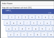 Bild på användarpanelen