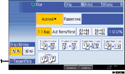 Bild av användarpanelen (numrerade detaljer)