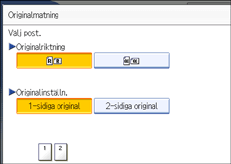 Bild på användarpanelens skärm