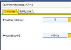 Bild på användarpanelens skärm
