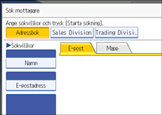 Bild på användarpanelens skärm