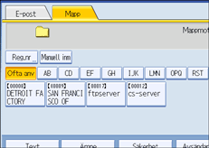 Bild på användarpanelens skärm