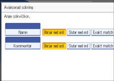 Bild på användarpanelens skärm