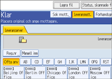 Bild på användarpanelens skärm