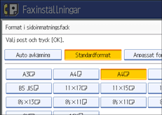 Bild på användarpanelen