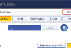 Bild på användarpanelen