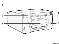 printer body illustration numbered callout illustration