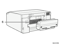 printer body illustration numbered callout illustration