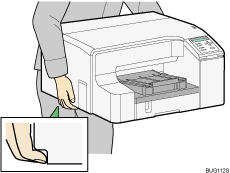 moving the printer illustration