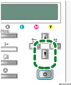 Down arrow key illustration