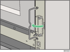 打印机背面插图