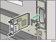 打印机背面插图