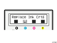 Print cartridge indicators illustration