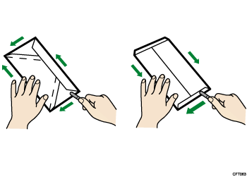 Illustration of Before loading envelopes