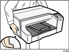 moving the printer illustration