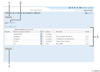 ilustra&ccedil;&atilde;o do ecr&atilde; Web browser com numera&ccedil;&atilde;o