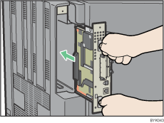 Imagem da retaguarda da impressora