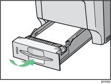 Ilustra&ccedil;&atilde;o da bandeja de alimenta&ccedil;&atilde;o de papel standard