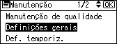Ilustra&ccedil;&atilde;o do ecr&atilde; do painel de opera&ccedil;&atilde;o